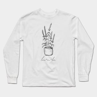 Lavender Plant "lav-en-der" Long Sleeve T-Shirt